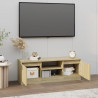 Mueble de TV con puerta roble Sonoma 102x30x36 cm 3