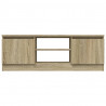 Mueble de TV con puerta roble Sonoma 102x30x36 cm 5