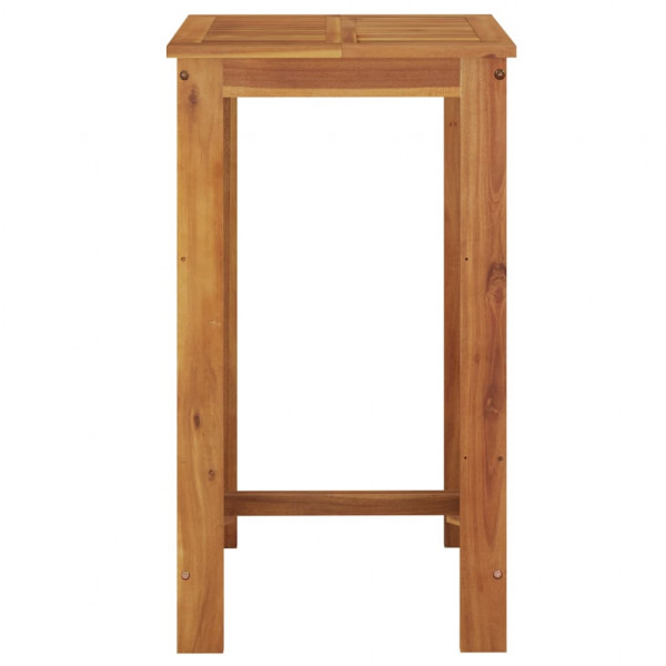 Mesa alta de jardín madera maciza de acacia 60x60x105 cm M 3