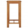Mesa alta de jardín madera maciza de acacia 60x60x105 cm 4