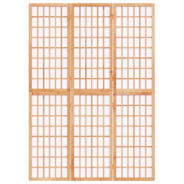 Biombo dobrável com 3 painéis estilo japonês 120x170 cm M 3