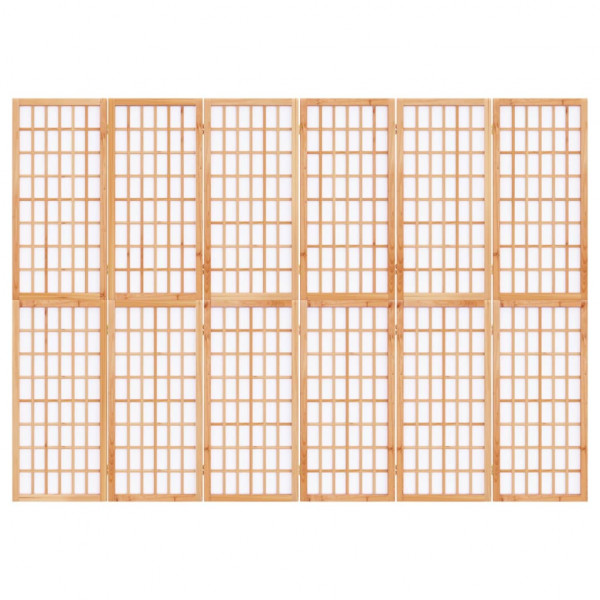 Biombo plegable con 6 paneles estilo japonés 240x170 cm M 2