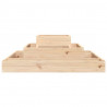Jardinera de madera maciza de pino 80x80x27 cm 4