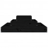 Jardinera de madera maciza de pino negro 80x80x27 cm 4