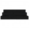 Jardinera de madera maciza de pino negro 78x78x27 cm 4