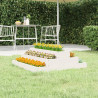 Jardinera de madera maciza de pino blanco 80x80x27 cm 1
