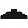 Jardinera de madera maciza de pino negro 80x80x27 cm 5