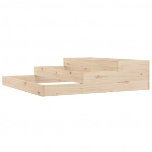 Jardinera de madera maciza de pino 107x107x27 cm H