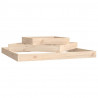 Jardinera de madera maciza de pino 112x112x27 cm 2
