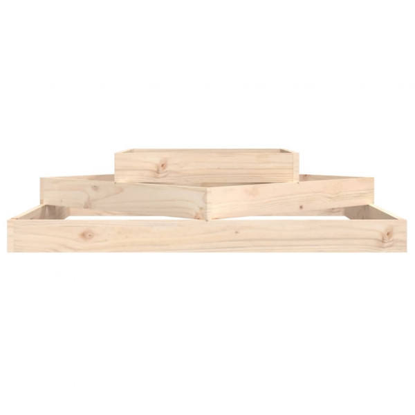 Jardinera de madera maciza de pino 112x112x27 cm M 4