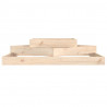 Jardinera de madera maciza de pino 112x112x27 cm 4