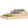 Jardinera de madera maciza de pino 78x78x27 cm 3