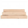 Jardinera de madera maciza de pino 78x78x27 cm 4