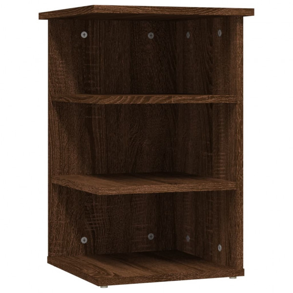 Mueble auxiliar madera contrachapada roble marrón 35x35x55 cm M 2