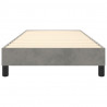 Estructura de cama box spring terciopelo gris claro 90x190 cm 5