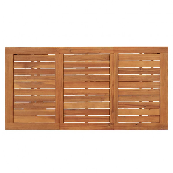 Mesa alta de jardín madera maciza de acacia 120x60x105 cm M 5