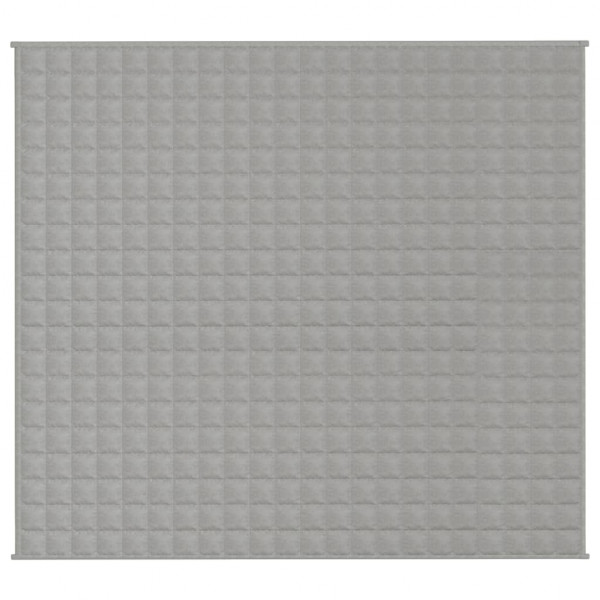 Manta pesada 13 kg 200x225 cm tecido cinza M 3