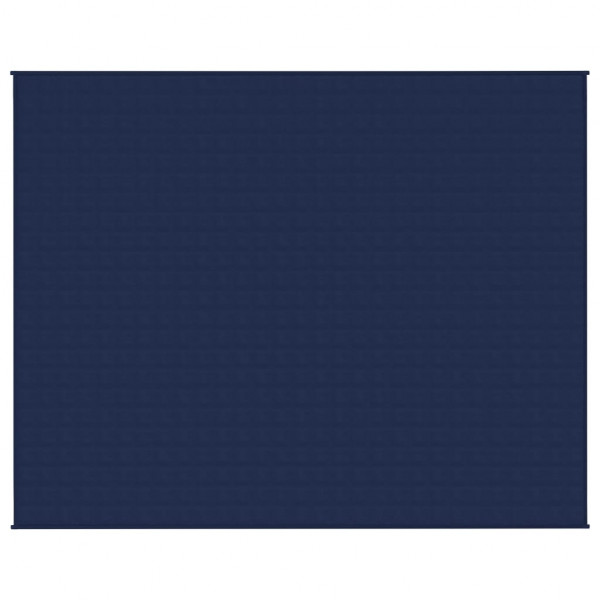 Manta pesada 11 kg 235x290 cm tecido azul M 3