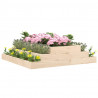 Jardinera de madera maciza de pino 110x110x27 cm 3