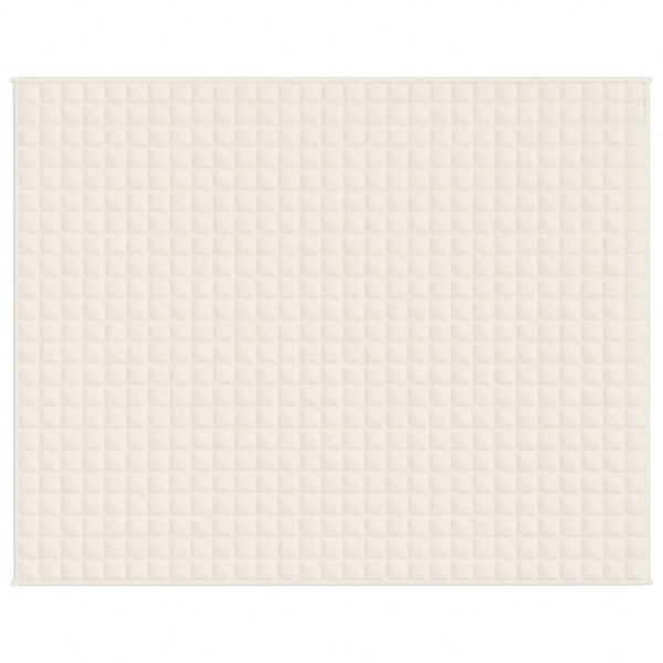 Manta pesada 11 kg 235x290 cm tecido creme-claro M 3