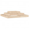 Jardinera de madera maciza de pino 110x110x27 cm 2