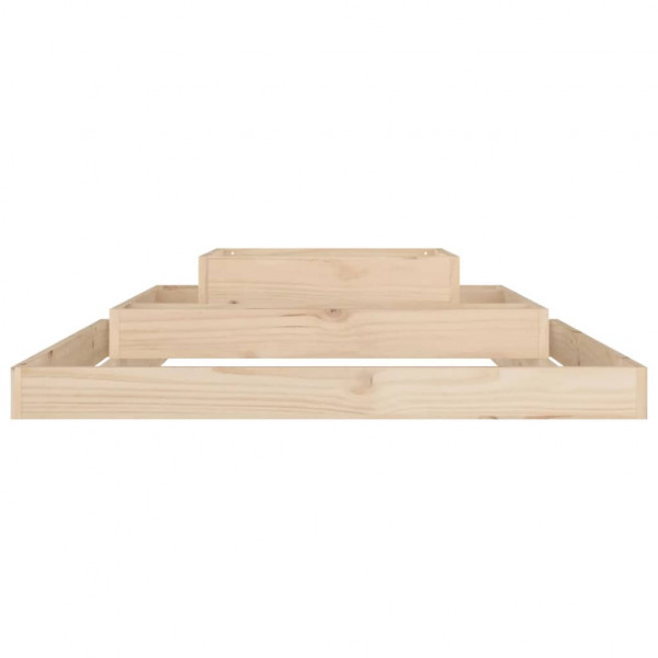 Jardinera de madera maciza de pino 110x110x27 cm M 4