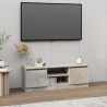 Mueble de TV con puerta gris hormigón 102x30x36 cm 1