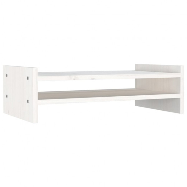 Suporte para monitor 50x27x15 cm pinho maciço branco M 2