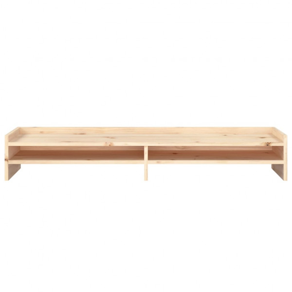 Soporte para monitor madera maciza de pino 100x24x16 cm M 5