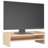 Soporte para monitor madera maciza de pino 50x24x16 cm 4