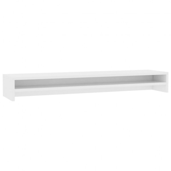 Suporte para monitor 100x24x13 cm derivados de madeira branco M 2