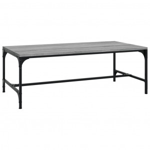 Mesa de centro madera contrachapada gris Sonoma 80x50x35 cm H