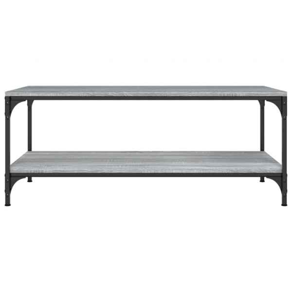 Mesa de centro madera contrachapada gris Sonoma 80x50x40 cm M 4