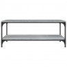 Mesa de centro madera contrachapada gris Sonoma 80x50x40 cm 4