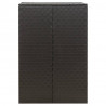 Cobertizo para contenedor de basura ratán PE 70x80x117 cm 5