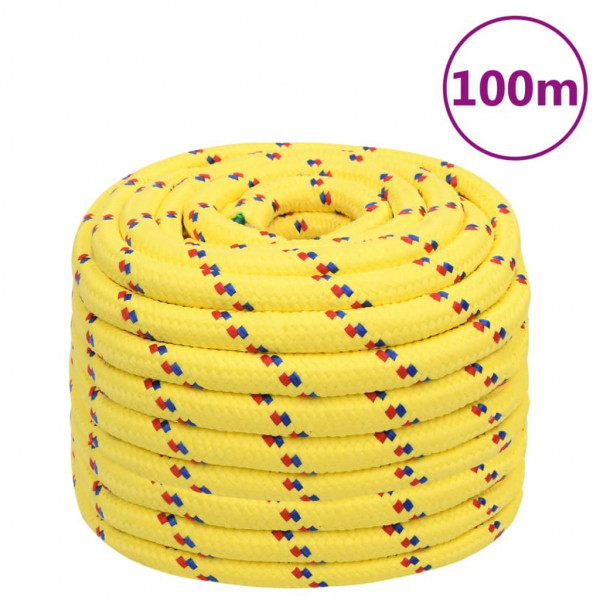 Cuerda de barco polipropileno amarillo 20 mm 100 m D