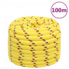 Cuerda de barco polipropileno amarillo 20 mm 100 m 1