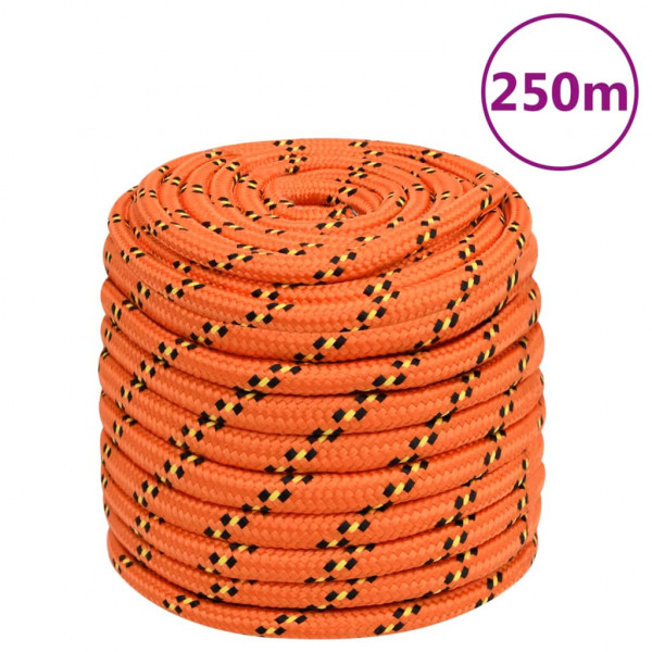 Cuerda de barco polipropileno naranja 16 mm 250 m D