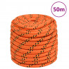 Corda de barco 18 mm 50 m polipropileno laranja 1