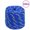 Corda de barco 16 mm 100 m polipropileno azul 1