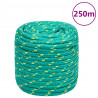 Corda de barco 16 mm 250 m polipropileno verde 1