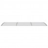 Marquesina de puerta policarbonato gris 300x100 cm 3