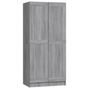 Armario de madera contrachapada gris Sonoma 82.5x51.5x180 cm H