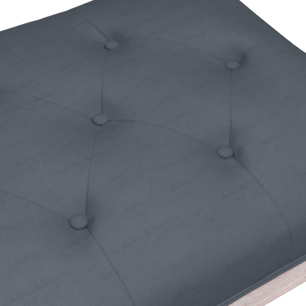 Banco 110x40x49 cm veludo cinzento-escuro M 5
