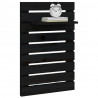 Estantes mesitas de pared 2 uds madera maciza de pino negro 4