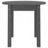 Mesa de centro Ø 45x40 cm madeira de pinho maciça cinzento 5