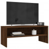 Mueble de TV madera contrachapada roble marrón 100x40x40 cm 3