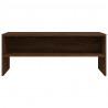 Mueble de TV madera contrachapada roble marrón 100x40x40 cm 4