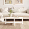 Mesa de centro de madera maciza de pino blanco 87x48x35 cm 3