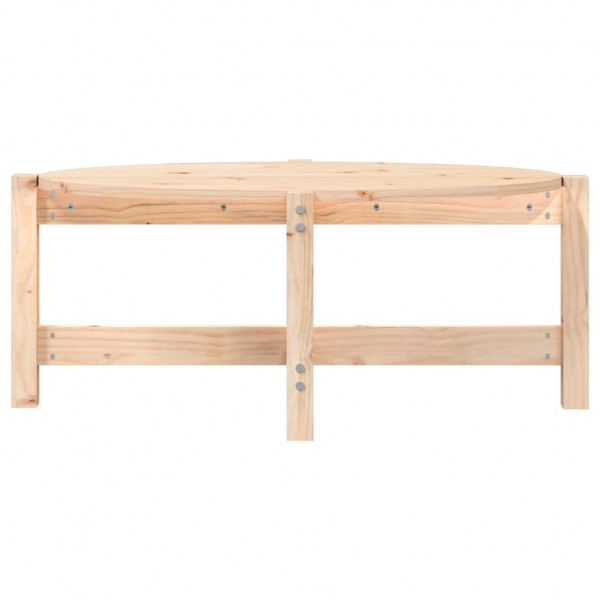 Mesa de centro de madera maciza de pino 87x48x35 cm M 5